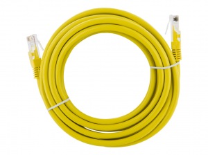 Obrzok tovaru 4World Patch kabel RJ45 Cat5 UTP 3.0m Yellow - 04731