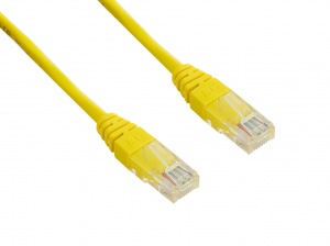 Obrzok tovaru 4World Patch kabel RJ45 Cat5 UTP 5.0m Yellow - 04732
