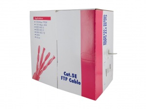 Obrzok tovaru 4World Patch kabel Cat5e SFTP 305m wire Gray - 06107