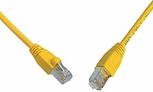 Obrzok Patch kabel CAT5E SFTP PVC 3m lut - C5E-315YE-3MB