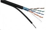 Obrzok produktu Solarix Instalacn. kabel Solarix CAT5E FTP PE vonkajs. samonosny 305m / cievka