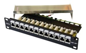 Obrzok OEM 10" patch panel 12port Cat6 - OEMPS12-KR-C6C/BK