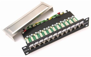 Obrzok OEM 10" patch panel 12port Cat5E - PATCHP1U12PHZF-EX