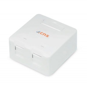 Obrzok CNS Zsuvka Keystone 2 port - EC8308A-D/WH