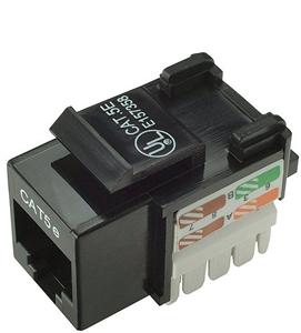 Obrzok Keystone Solarix CAT5E UTP RJ45 ern zaezvac - SXKJ-5E-UTP-BK-D