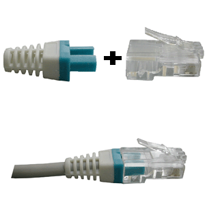 Obrzok Manetka pre konektor RJ 45 modr  - 