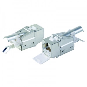 Obrzok DATACOM STP Keystone 10Giga RJ45 Cat6A samoezn - 