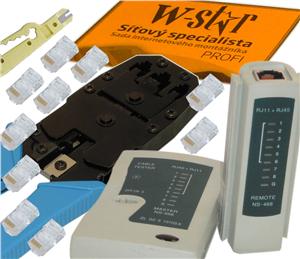 Obrzok UTP tester+klet UNI+stripova nare+10xRJ45 - 