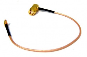 Obrzok pigtail 25cm RG316 MMCX - RSMA male 90 hlov - MMCX-RSM90