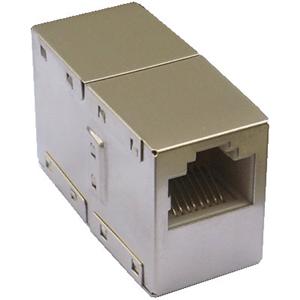 Obrzok Spojka 2 x RJ45 STP Cat5e (strieborn) - 4220x