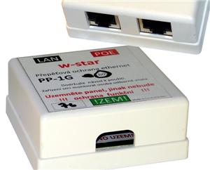 Obrzok 10 / 100 / 1000 Prepetov ochrana ethernet a POE 60V - pp1G-60