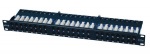 Obrzok produktu CNS patch panel 48port Cat5e,  UTP,  blok 110,  vyvz. lita,  1U,  ierny