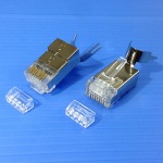 Obrzok produktu CNS tienen konektor STP RJ45-8p8c, 50" Au,  drt, skladan,  Cat6A,  (100ks)