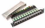 Obrzok produktu OEM 10" patch panel 12port Cat5E,  FTP,  blok UNI-110,  vyvz. lita,  1U,  ierny