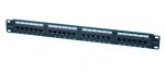 Obrzok produktu CNS patch panel 24port Cat5E,  UTP,  blok 110,  1U,  ierny