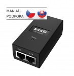 Obrzok produktu Tenda PoE15F Fast Ethernet Power Injector PoE 15.4W,  802.3af,  2x LAN 10 / 100 Mb / s