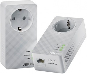 Obrzok ASUS DUO Home Plug AV 600Mbps Powerline Adapter (2 pcs) - 90IQ0070-BM0000