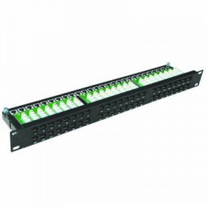 Obrzok DATACOM Patch panel 48p. Cat5e 1U BK 8x6p. Modul - 