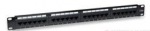 Obrzok produktu OEM patch panel 24port Cat5E, UTP, blok 110, vyvz. lita, 1U, ierny