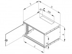 Obrzok produktu 19"rozvad jednodl.4U / 400mm FLAT-PACK plech.dv.