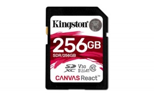 Obrzok 256 GB . SDXC karta Kingston . Class 10 UHS-I U3 V30 A1 ( r100MB  - SDR/256GB