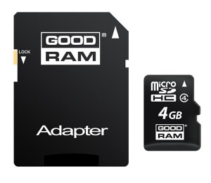 Obrzok 4 GB . microSDHC karta GOODRAM Class 4  - M40A-0040R11