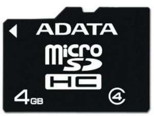 Obrázok ADATA microSDHC karta - AUSDH4GCL4-R