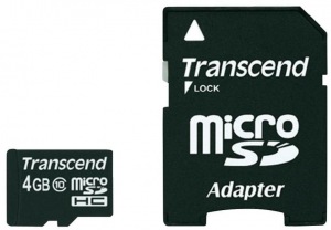 Obrzok Transcend microSDHC karta - TS4GUSDHC10