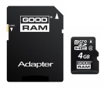 Obrzok produktu 4 GB . microSDHC karta GOODRAM Class 4 + adapter