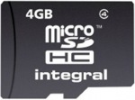 Obrzok produktu NTEGRAL MicroSDHC Class4, pamov karta, 4GB