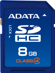 Obrzok ADATA SDHC karta 8GB Class 4 - ASDH8GCL4-R