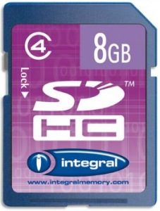 Obrzok INTEGRAL SDHC karta 8GB Class 4 - INSDH8G4V2