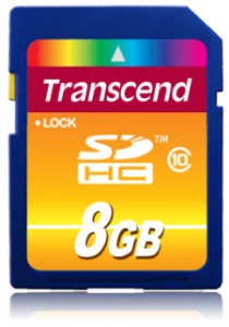 Obrzok Transcend SDHC karta 8GB Class 10 - TS8GSDHC10