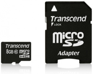 Obrzok Transcend Micro SDHC karta 8GB Class 10  - TS8GUSDHC10