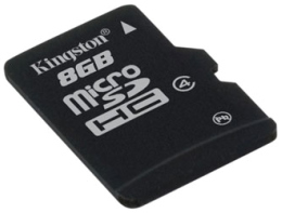 Obrzok Kingston Micro SDHC karta 8GB Class 4 - SDC4/8GBSP