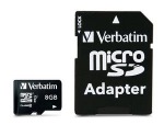 Obrzok produktu Verbatim MicroSDHC 8GB Class10 s adaptrom