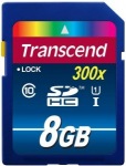 Obrzok produktu Transcend SDHC 300x, Class10 UHS-I, U1, pamov karta 8GB 