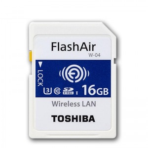 Obrzok Toshiba SDHC 16GB FlashAir Wireless Wifi Card - INSDH16G10WIFITOSHV2