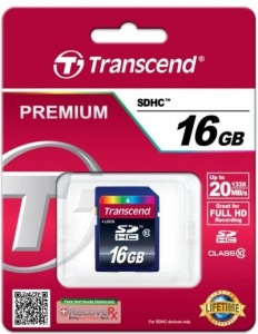 Obrzok Transcend SDHC karta 16GB Class 10 - TS16GSDHC10