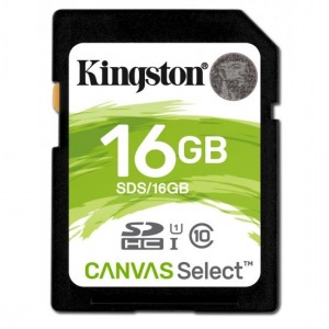 Obrzok Kingston 16GB SDHC Canvas Select 80R CL10 UHS-I - SDS/16GB