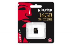 Obrzok 16 GB . microSDHC karta Kingston Class U3 UHS-I (r90MB  - SDCG/16GBSP