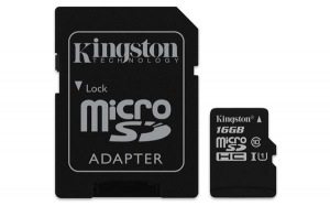 Obrzok 16 GB . microSDHC karta Kingston Class 10 UHS-I (r80MB  - SDCS/16GB