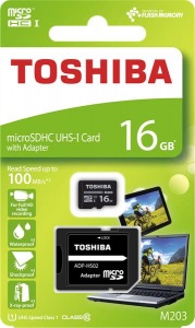 Obrzok 16 GB . microSDHC karta Toshiba Class 10 UHS  - THN-M203K0160EA