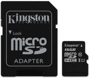 Obrzok Kingston microSDHC 16GB  - SDC10G2/16GB