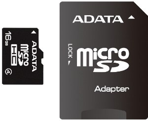 Obrzok ADATA microSDHC karta - AUSDH16GCL4-RA1