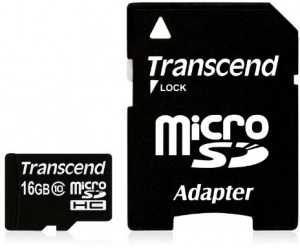 Obrzok Transcend microSDHC karta,16GB - TS16GUSDHC4