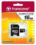 Obrzok produktu Transcend Micro SDHC karta 16GB Class 4 + Adaptr
