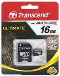Obrzok produktu Transcend Micro SDHC karta 16GB Class 10 + Adaptr