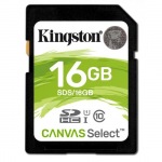 Obrzok produktu Kingston 16GB SDHC Canvas Select 80R CL10 UHS-I