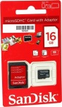 Obrzok produktu SanDisk microSDHC, Class 4, pamov karta 16GB + SD adaptr